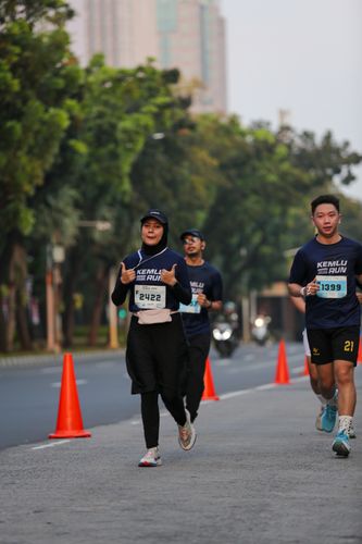 Race photo from KEMLU RUN 2025