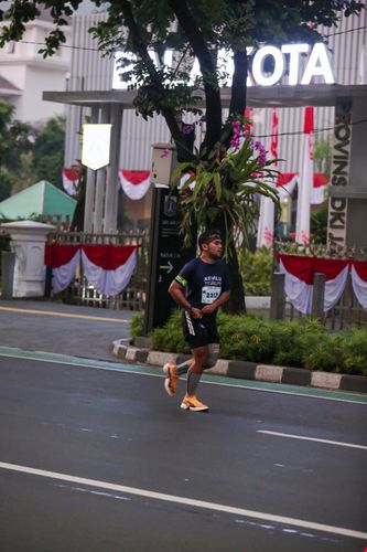 Race photo from KEMLU RUN 2025