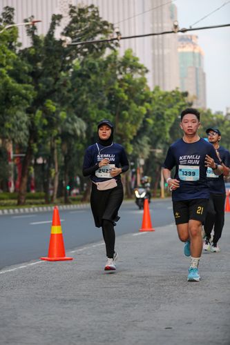 Race photo from KEMLU RUN 2025