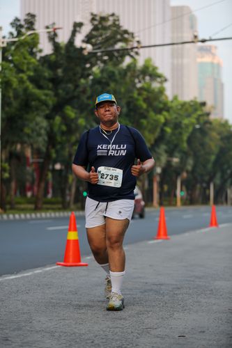 Race photo from KEMLU RUN 2025
