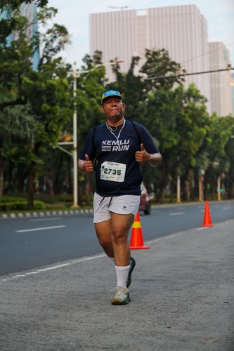 Race photo from KEMLU RUN 2025