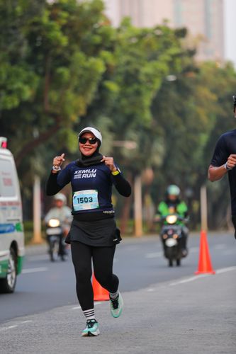 Race photo from KEMLU RUN 2025