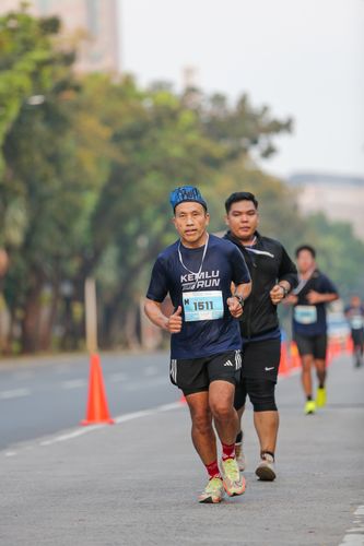 Race photo from KEMLU RUN 2025