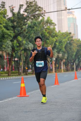 Race photo from KEMLU RUN 2025