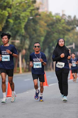 Race photo from KEMLU RUN 2025