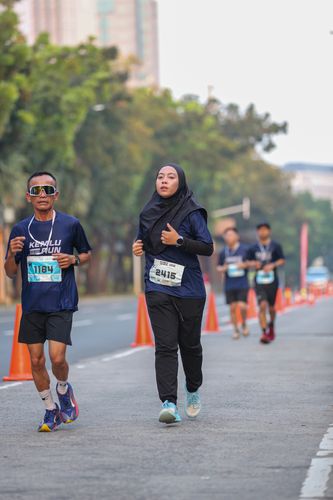 Race photo from KEMLU RUN 2025