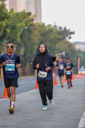 Race photo from KEMLU RUN 2025