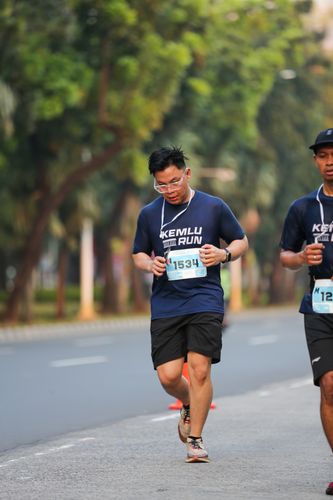 Race photo from KEMLU RUN 2025