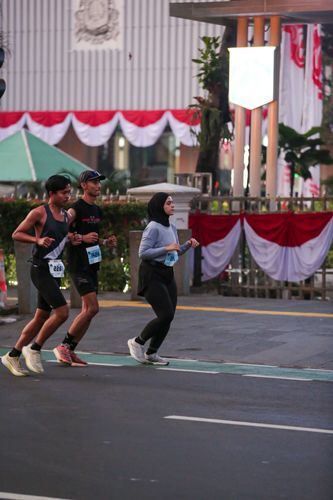 Race photo from KEMLU RUN 2025