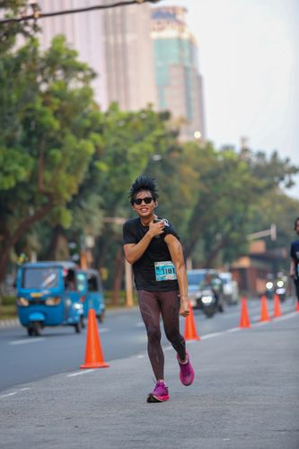 Race photo from KEMLU RUN 2025