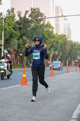 Race photo from KEMLU RUN 2025