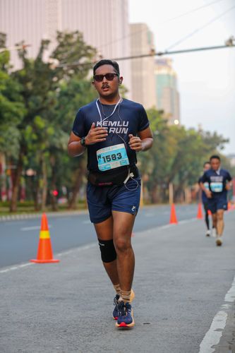 Race photo from KEMLU RUN 2025