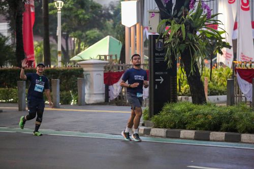 Race photo from KEMLU RUN 2025