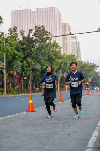 Race photo from KEMLU RUN 2025