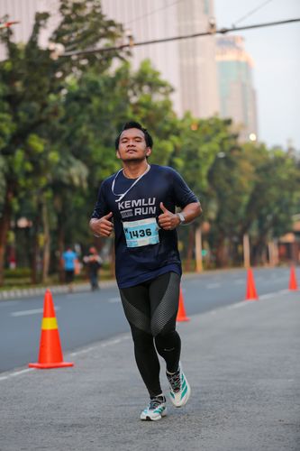Race photo from KEMLU RUN 2025