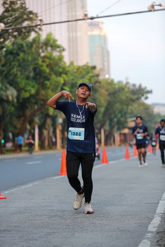 Race photo from KEMLU RUN 2025