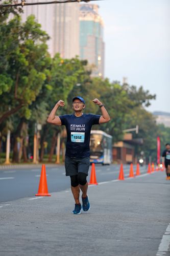 Race photo from KEMLU RUN 2025
