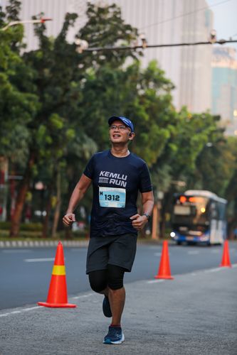Race photo from KEMLU RUN 2025