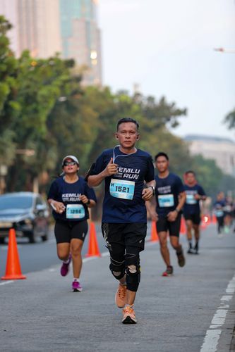 Race photo from KEMLU RUN 2025