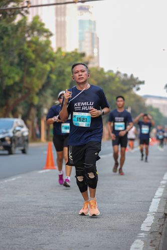 Race photo from KEMLU RUN 2025