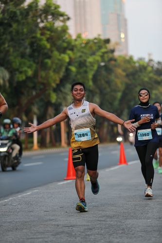 Race photo from KEMLU RUN 2025