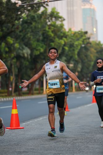 Race photo from KEMLU RUN 2025
