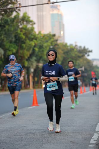 Race photo from KEMLU RUN 2025