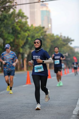 Race photo from KEMLU RUN 2025