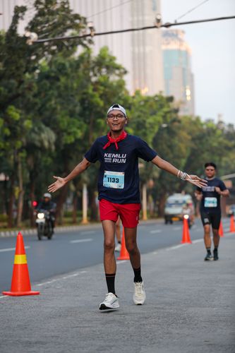 Race photo from KEMLU RUN 2025
