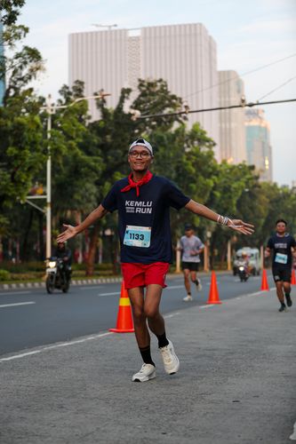 Race photo from KEMLU RUN 2025
