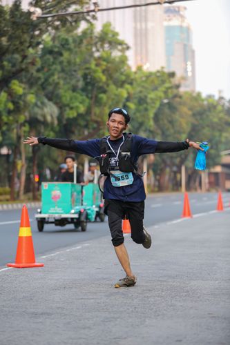 Race photo from KEMLU RUN 2025