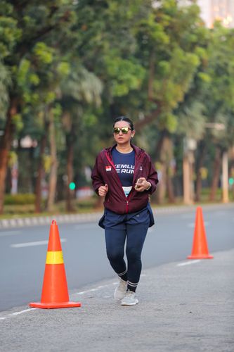 Race photo from KEMLU RUN 2025