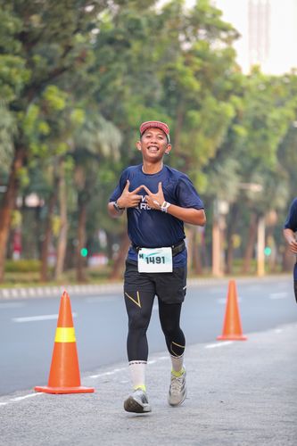 Race photo from KEMLU RUN 2025