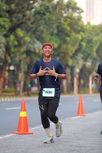 Race photo from KEMLU RUN 2025