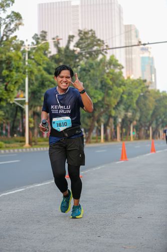 Race photo from KEMLU RUN 2025