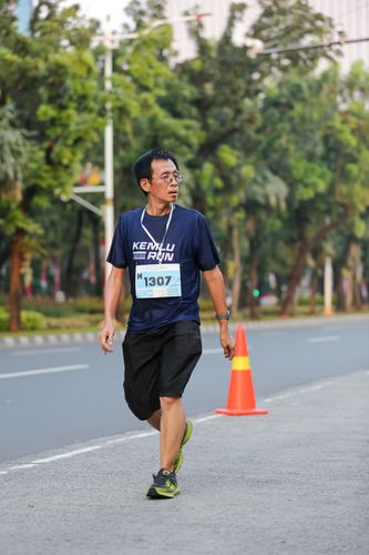 Race photo from KEMLU RUN 2025