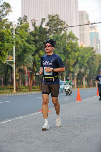 Race photo from KEMLU RUN 2025