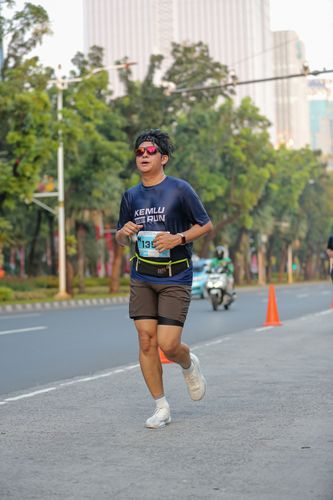 Race photo from KEMLU RUN 2025