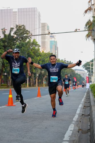Race photo from KEMLU RUN 2025