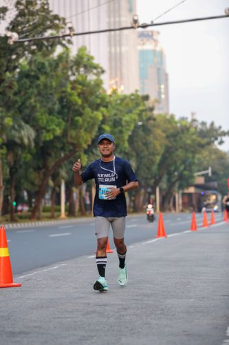 Race photo from KEMLU RUN 2025