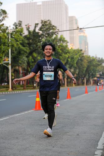 Race photo from KEMLU RUN 2025