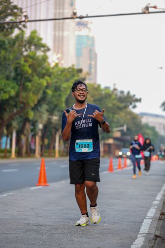 Race photo from KEMLU RUN 2025