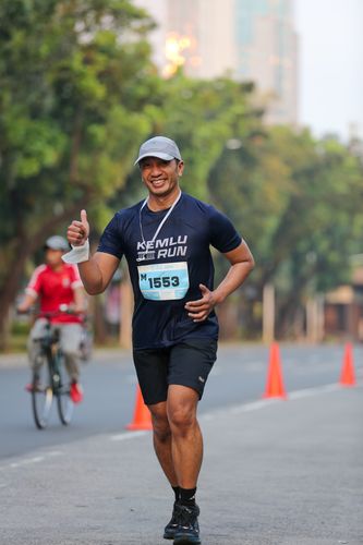 Race photo from KEMLU RUN 2025