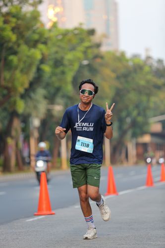 Race photo from KEMLU RUN 2025
