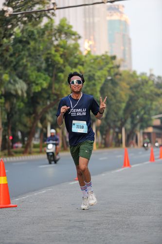 Race photo from KEMLU RUN 2025