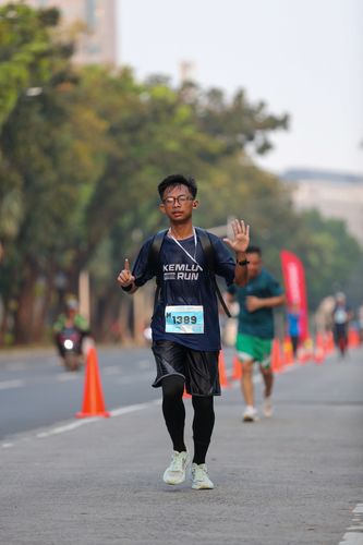 Race photo from KEMLU RUN 2025