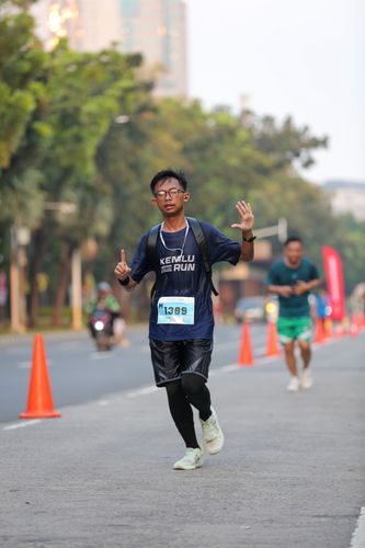 Race photo from KEMLU RUN 2025
