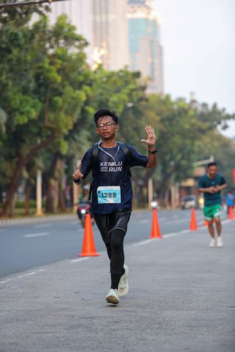 Race photo from KEMLU RUN 2025
