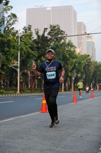 Race photo from KEMLU RUN 2025
