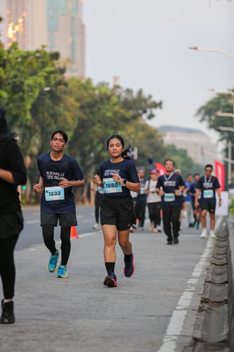 Race photo from KEMLU RUN 2025